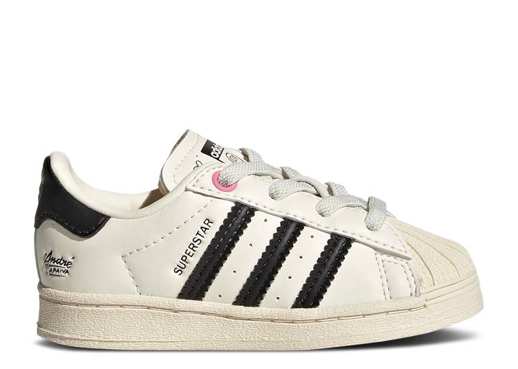 Adidas ANDRÉ SARAIVA X SUPERSTAR I 'LOVE GRAFFITI' sneakers, white