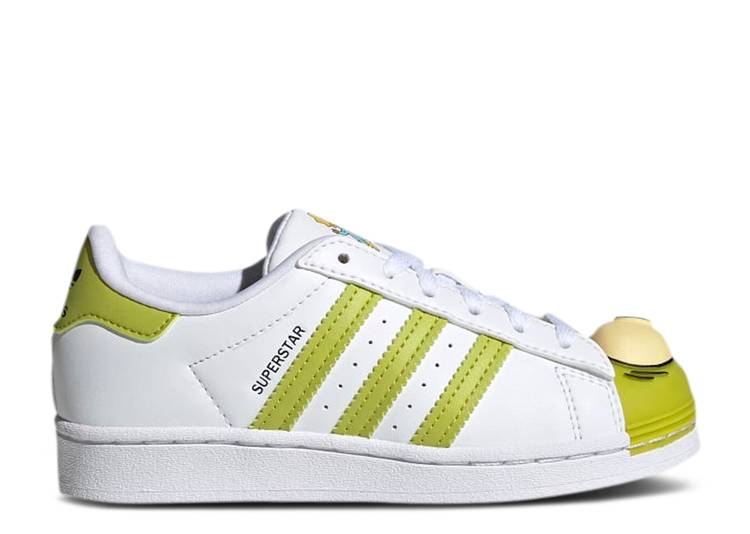 حذاء رياضي Adidas THE SIMPSONS X SUPERSTAR LITTLE KID 'KANG AND KODOS' باللون الأبيض