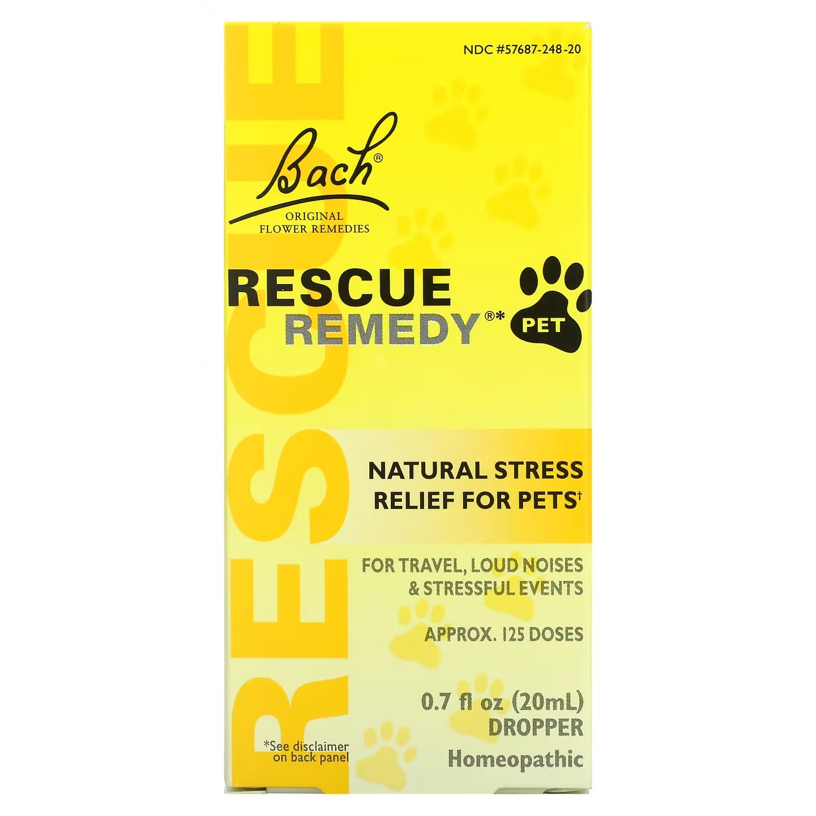 Natural Stress Reliever for Pets Bach Rescue Remedy