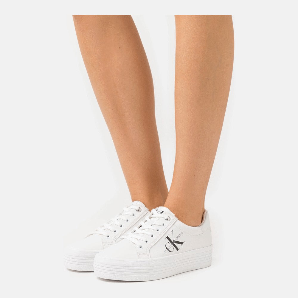 Calvin Klein Jeans Vulc Flatform Laceup sneakers, white