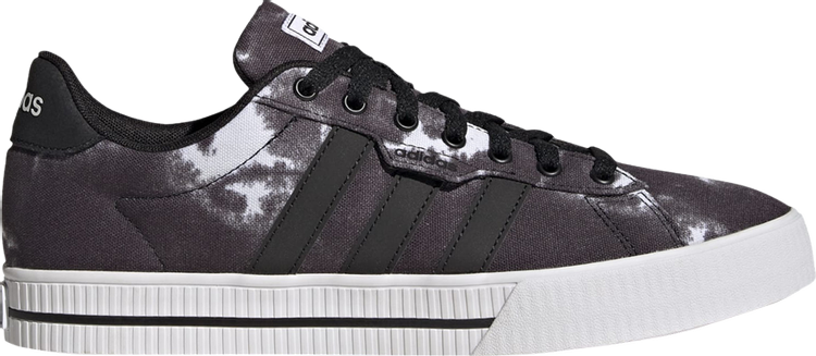 حذاء رياضي Adidas Daily 3.0 'Black Acid Wash' باللون الأسود