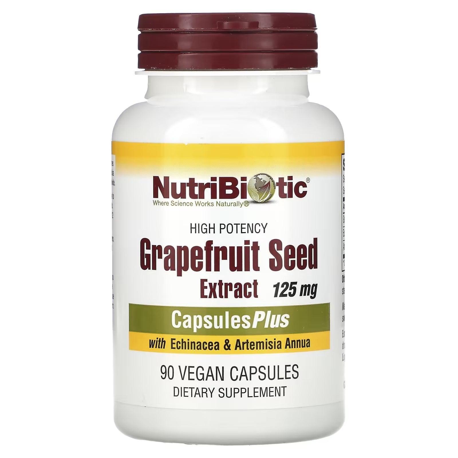 Highly Potent Grapefruit Seed Extract with Echinacea and Artemisia Annua Nutri  Biotic 90 vegan capsules