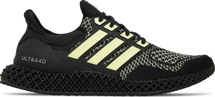 حذاء رياضي Adidas Ultra 4D 'Black Almost Lime' باللون الأسود