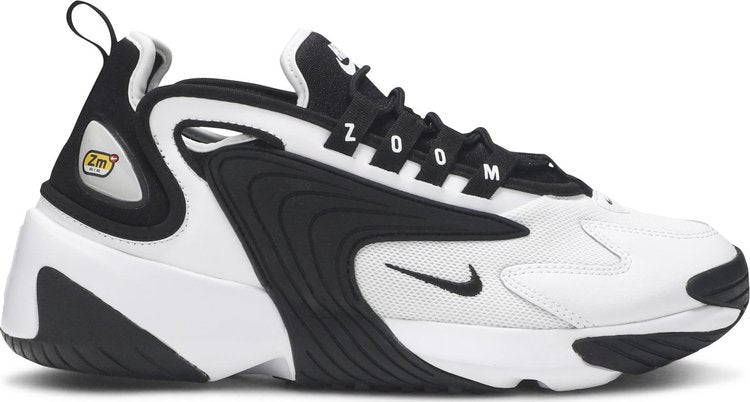 حذاء رياضي Nike Wmns Zoom 2K 'White Black'، باللون الأسود