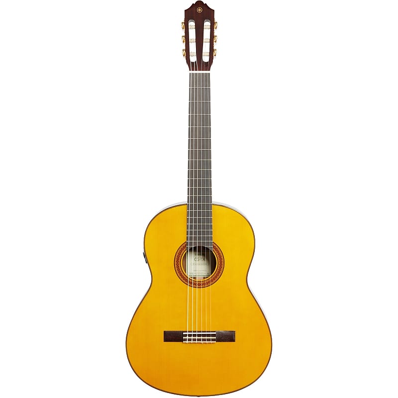 Classic Acoustic-Electro Guitar Yamaha CG-TA Trans  Acoustic with built-in chorus and reverb - the natural shine of the Yamaha CG-TA Trans  Acoustic Classical -Electric Guitar w/ Onboard Chorus and Reverb -