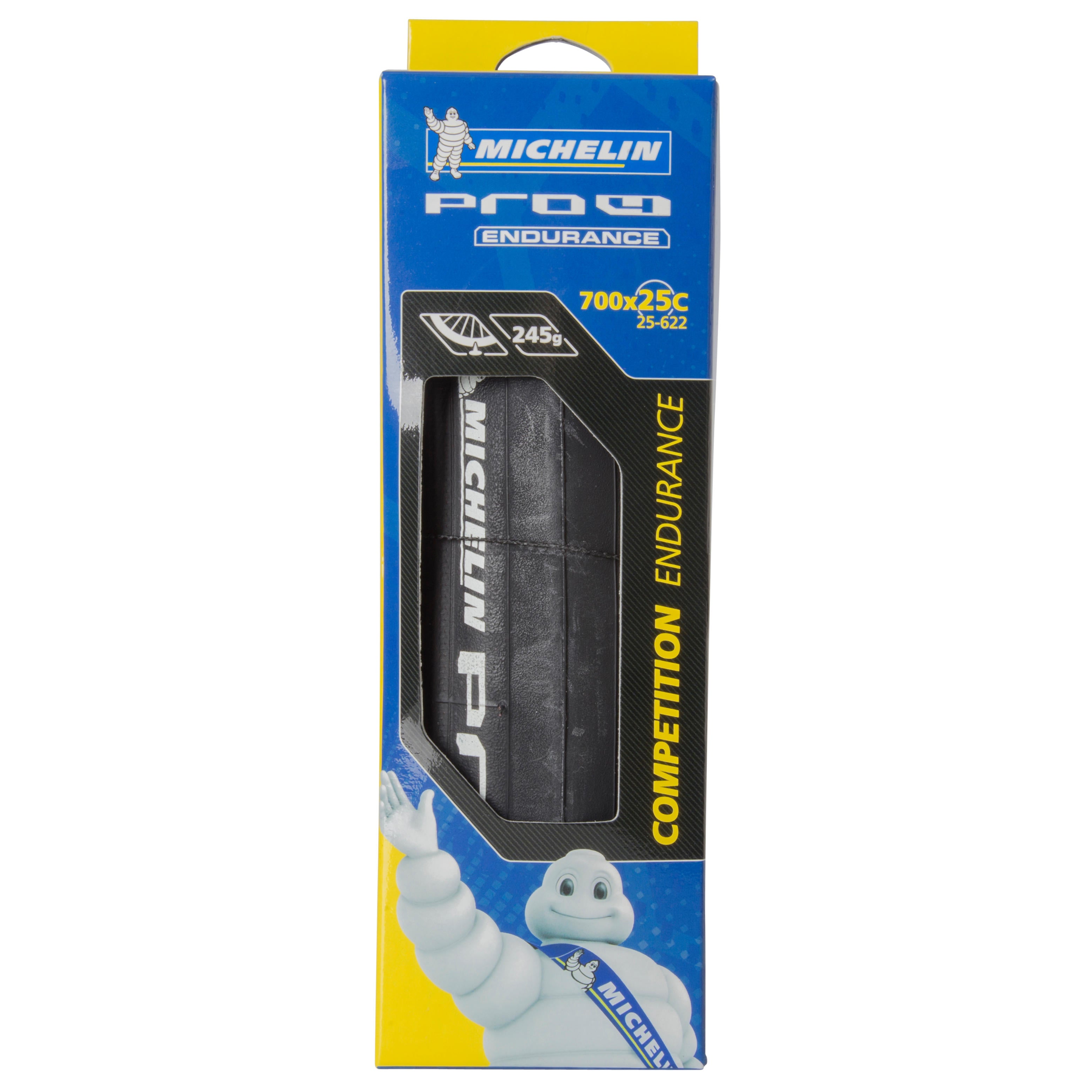 إطار دراجة طريق قابل للطي Pro4 Endurance 700x25 (25-622) أسود من MICHELIN