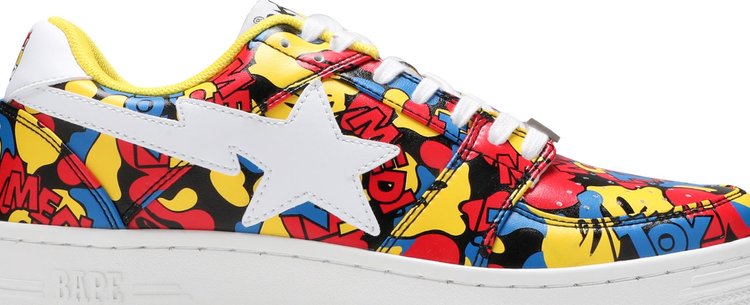 Sneakers Medicom Toy x Bapesta Low M1 All‑Over Camo, multicolor