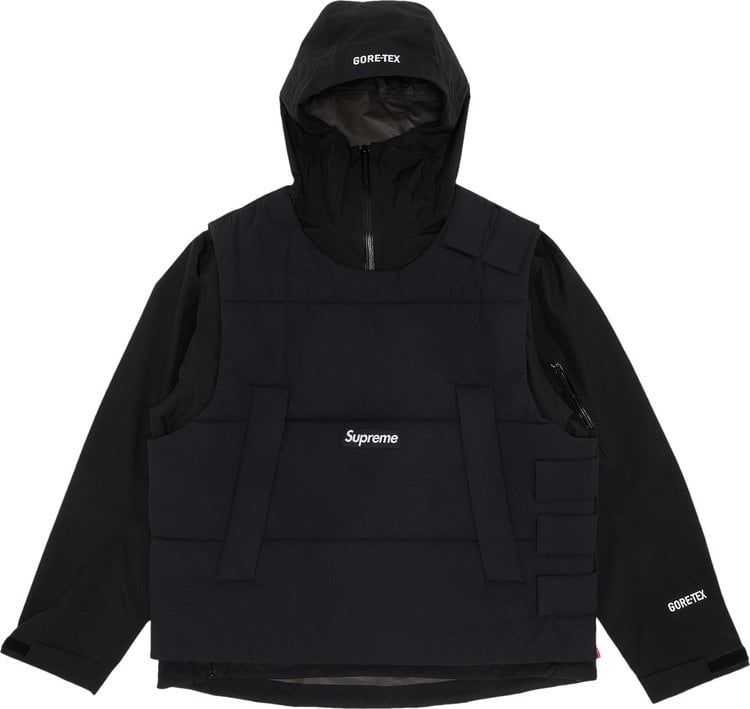 سترة Supreme 2-In-1 GORE-TEX Shell + Windstopper "أسود"، أسود