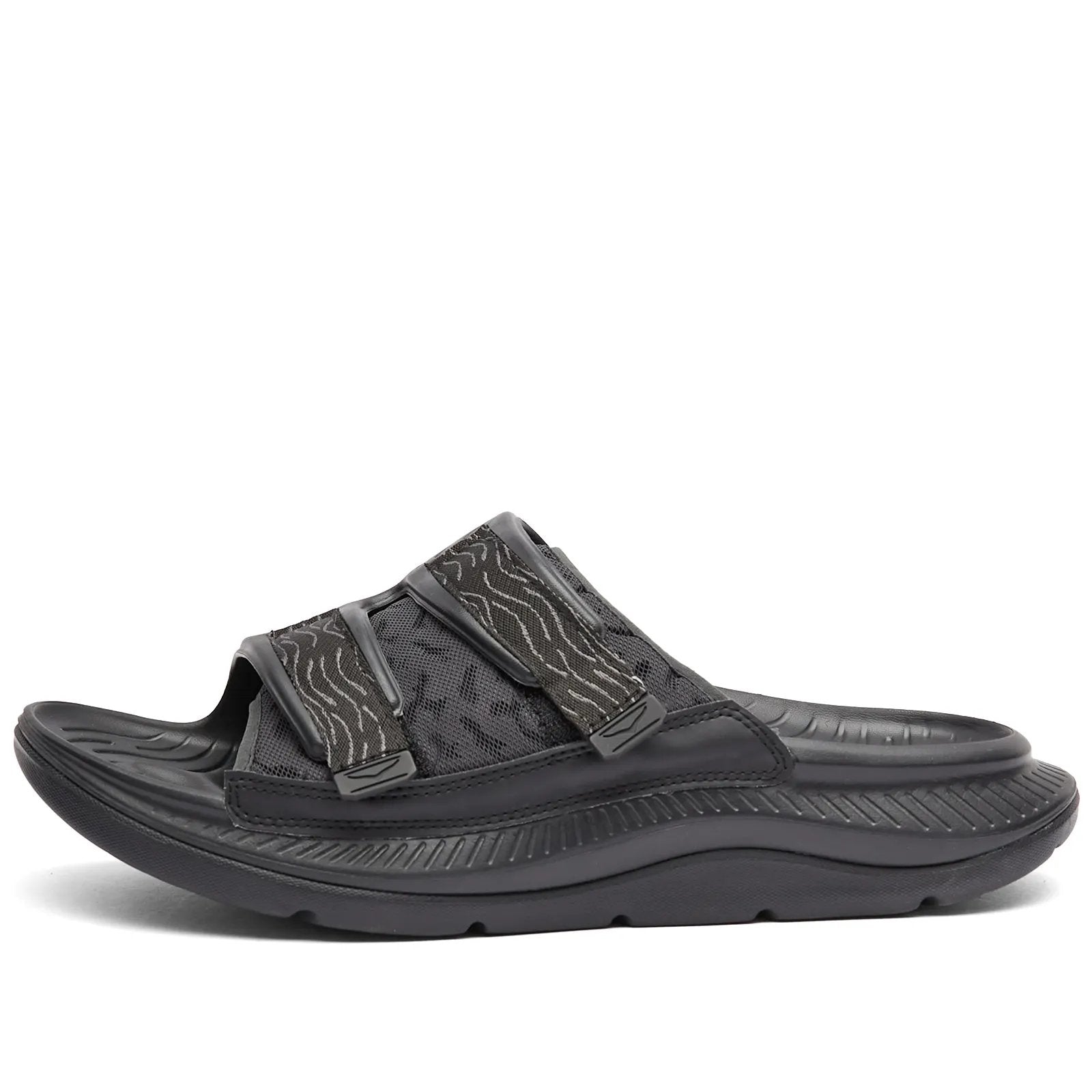 Hoka One One U Ora Luxe Unisex Slippers, black