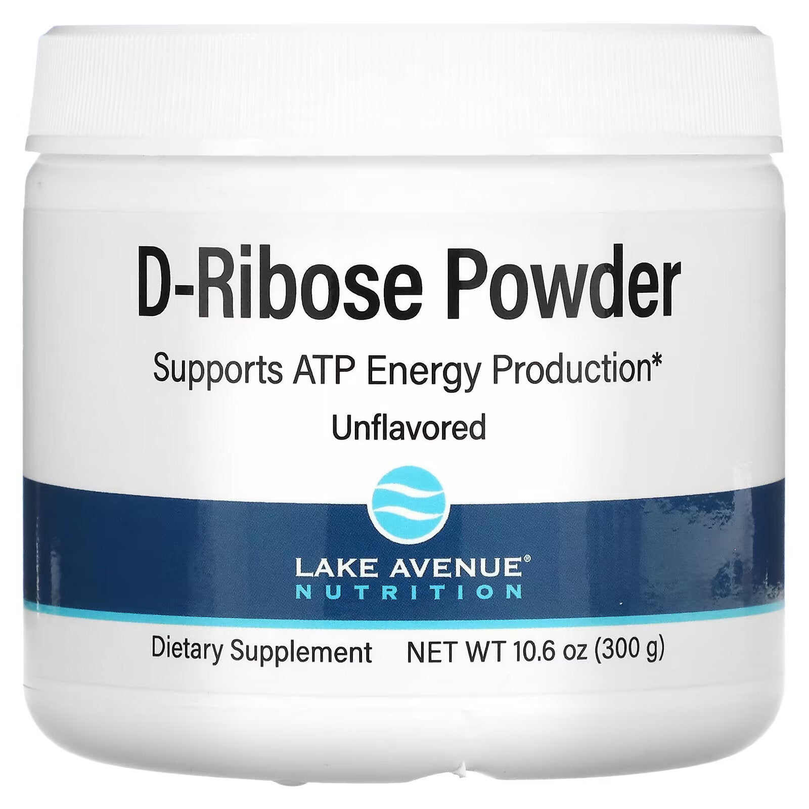 Lake Avenue Nutrition, مسحوق D-Ribose، بدون نكهة، 10.6 أونصة (300 جم)