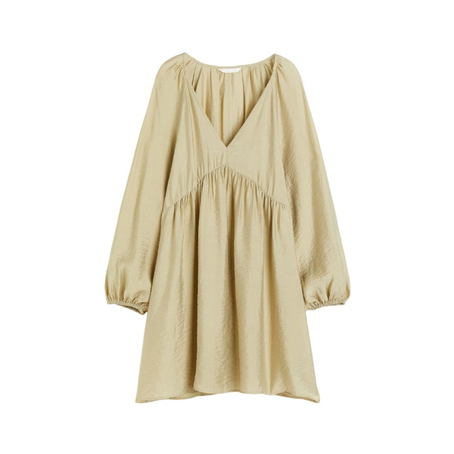 H&M A-line dress, light beige