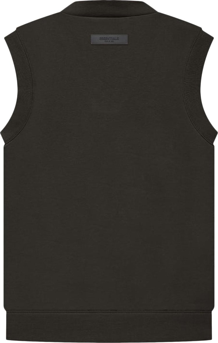 Fear of God Essentials V Neck Vest 'Off Black', black