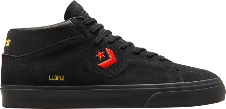 حذاء رياضي Converse Louie Lopez Pro Mid Mi Gente Capsule - أسود Poppy Glow، أسود