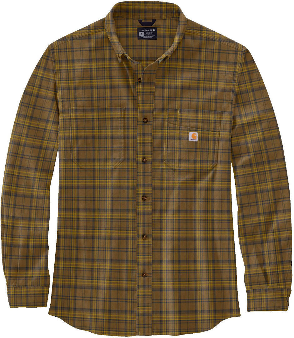 Carhartt Midweight Flannel Plaid Shirt, Brown