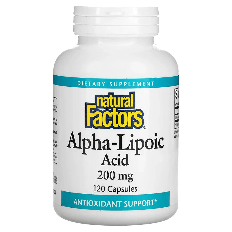 Natural Factors Alpha Lipoic Acid 200 mg, 120 capsules