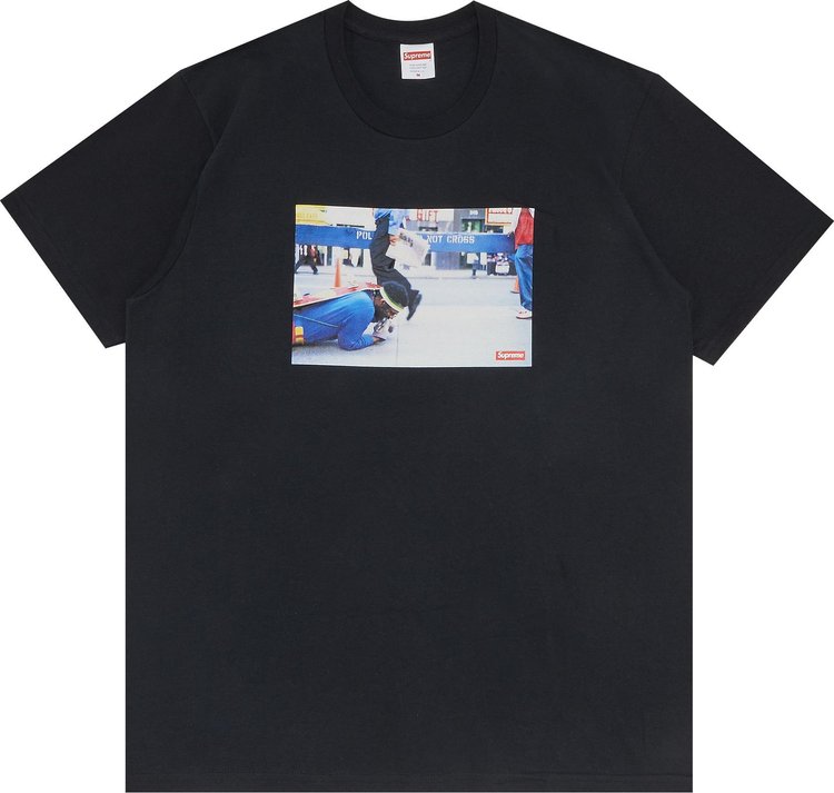 Supreme x Pope Training Crawl Tee 'Black', black