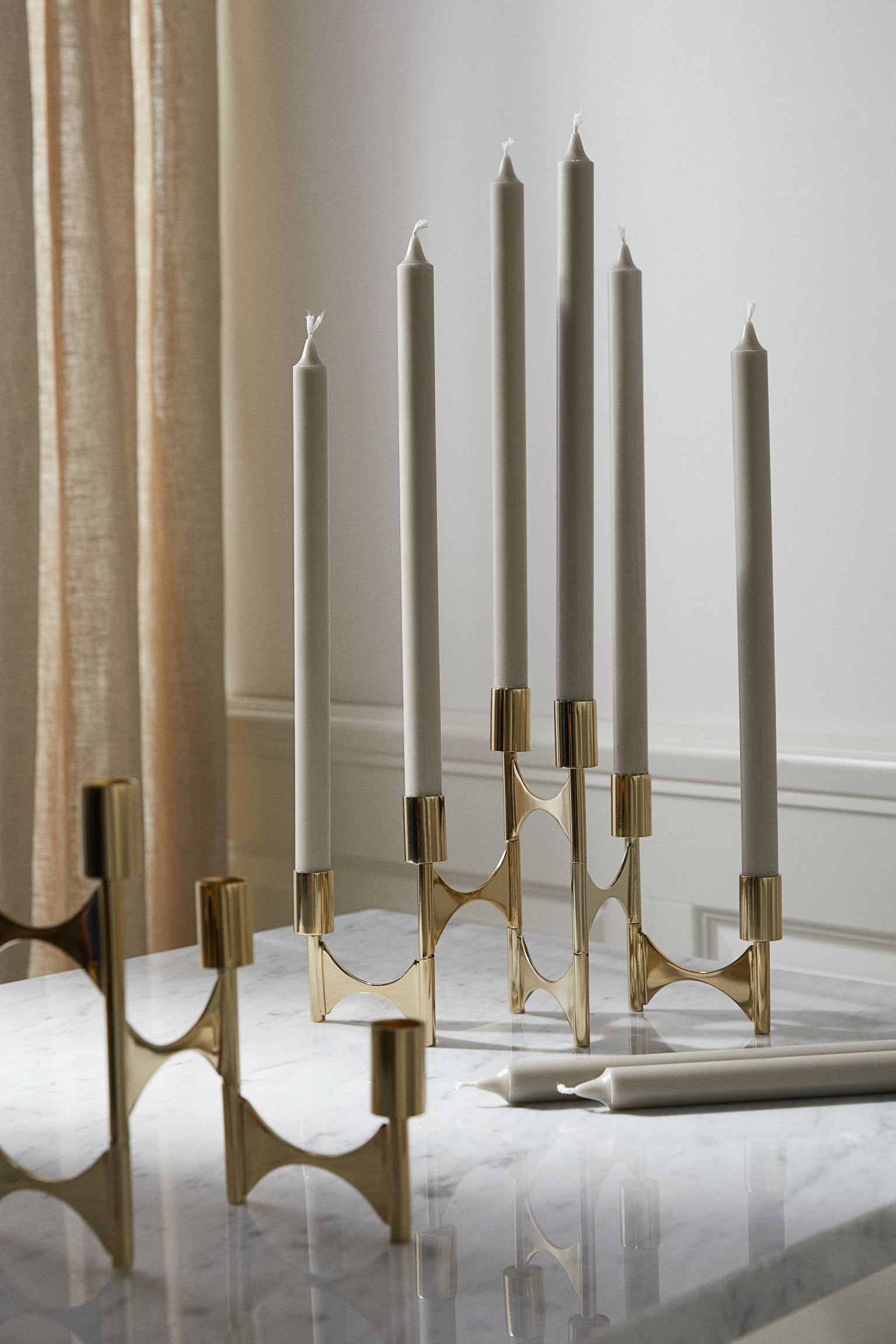 Candle holder H&M Home Metal, gold