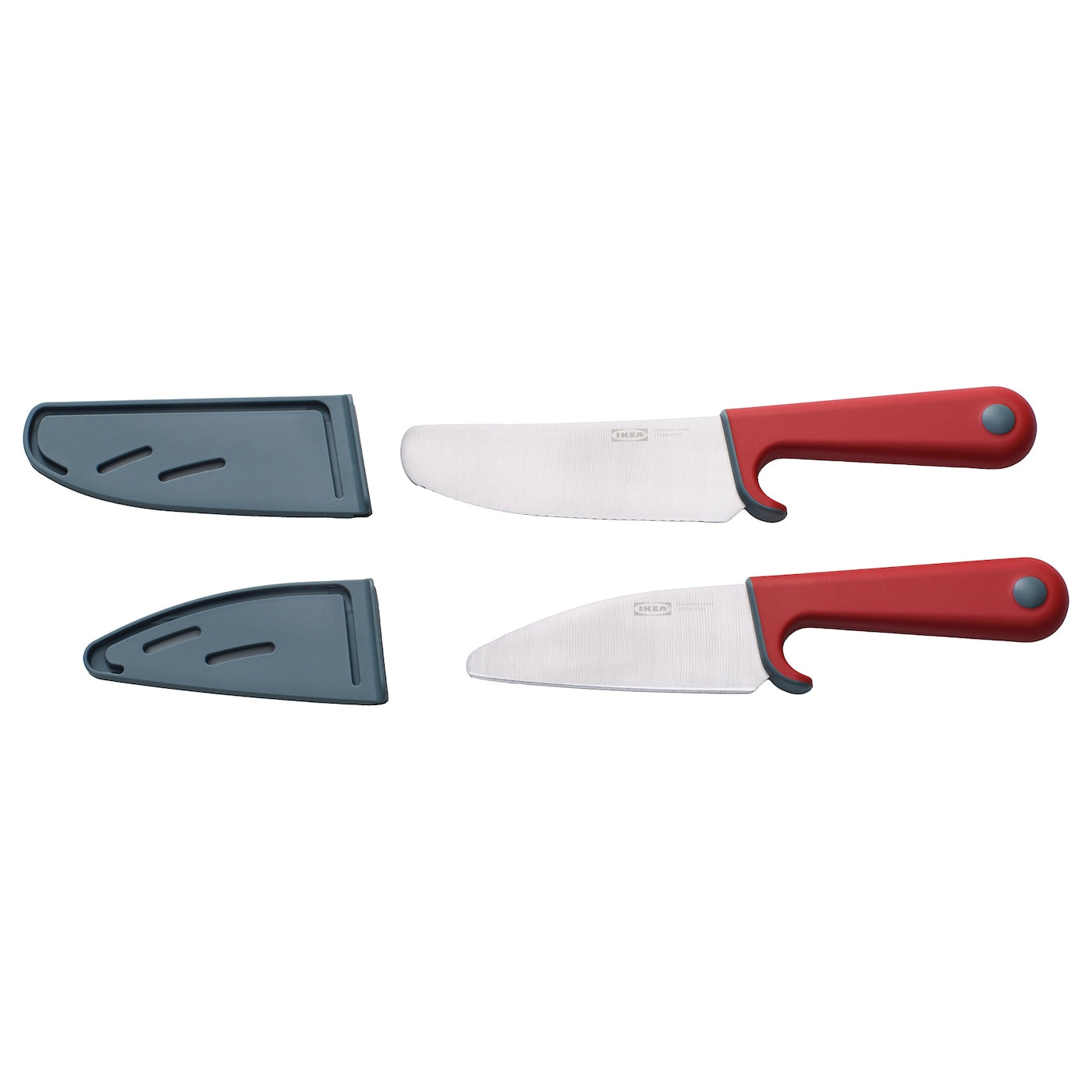 Ikea Smabit knife set, 2 pcs., light turquoise/bright red