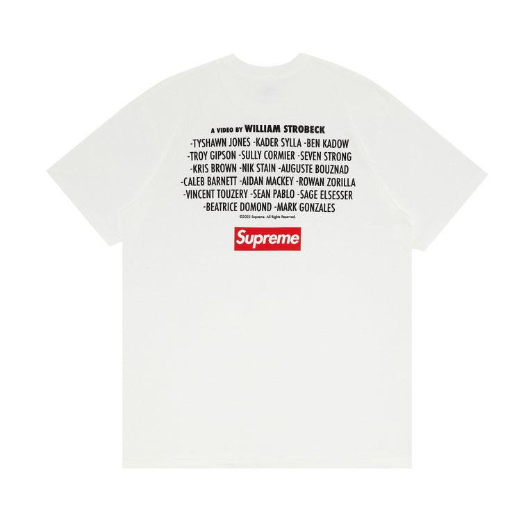 تي شيرت Supreme Play Dead Tee 'White'، باللون الأبيض