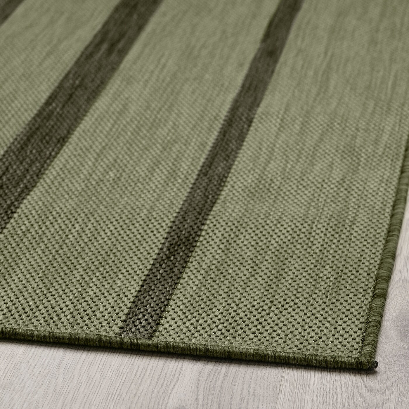 Woven carpet Ikea Kantstolpe, 133x195 cm, green