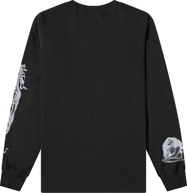 Stussy Venus Pigment Dyed Long-Sleeve Tee 'Black', black