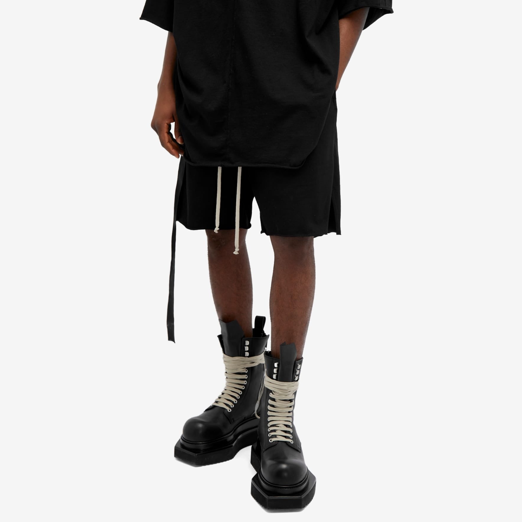 Rick Owens Boxers Heavy Jersey Shorts, black