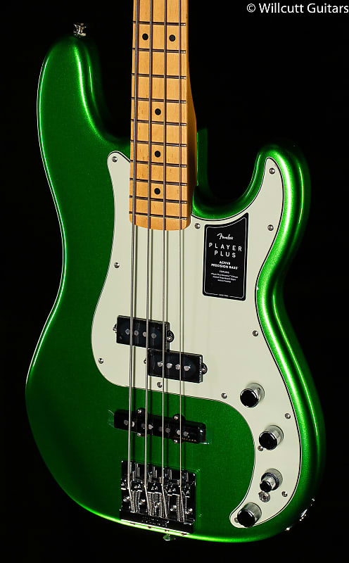 Fender Player Plus Active Precision Bass with Maple Neck Cosmic Jade Bass Guitar - MX21170573-9.17 lbs