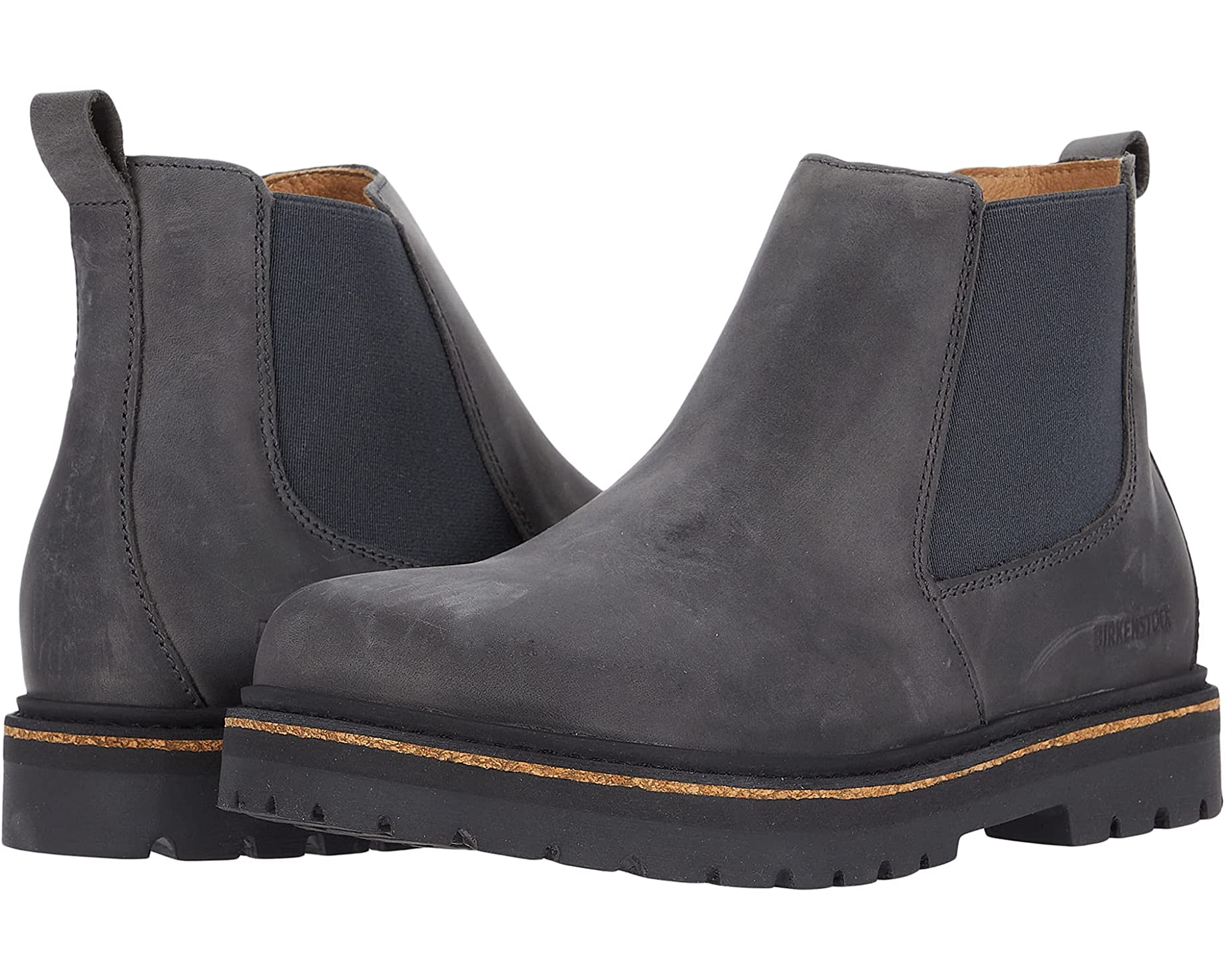 Stalon Birkenstock boots, graphite nubuck