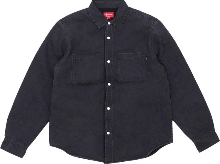 Supreme Sherpa Lined Denim Shirt 'Black'