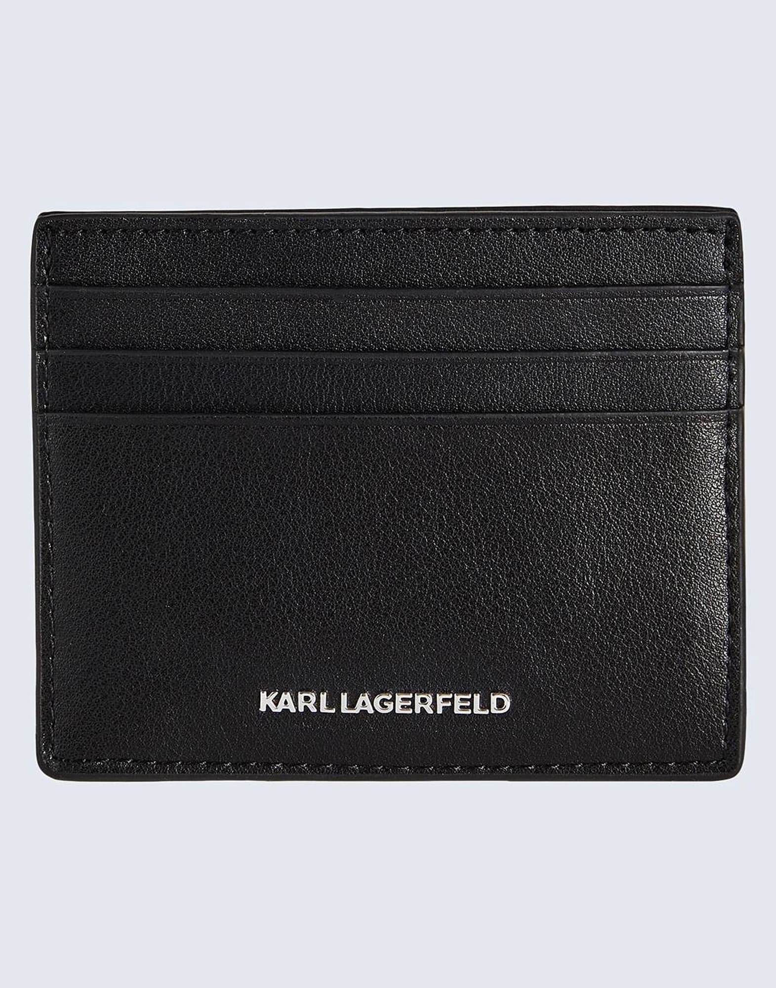 Cardholder Karl Lagerfeld K/ikonik 2.0 Leather, black