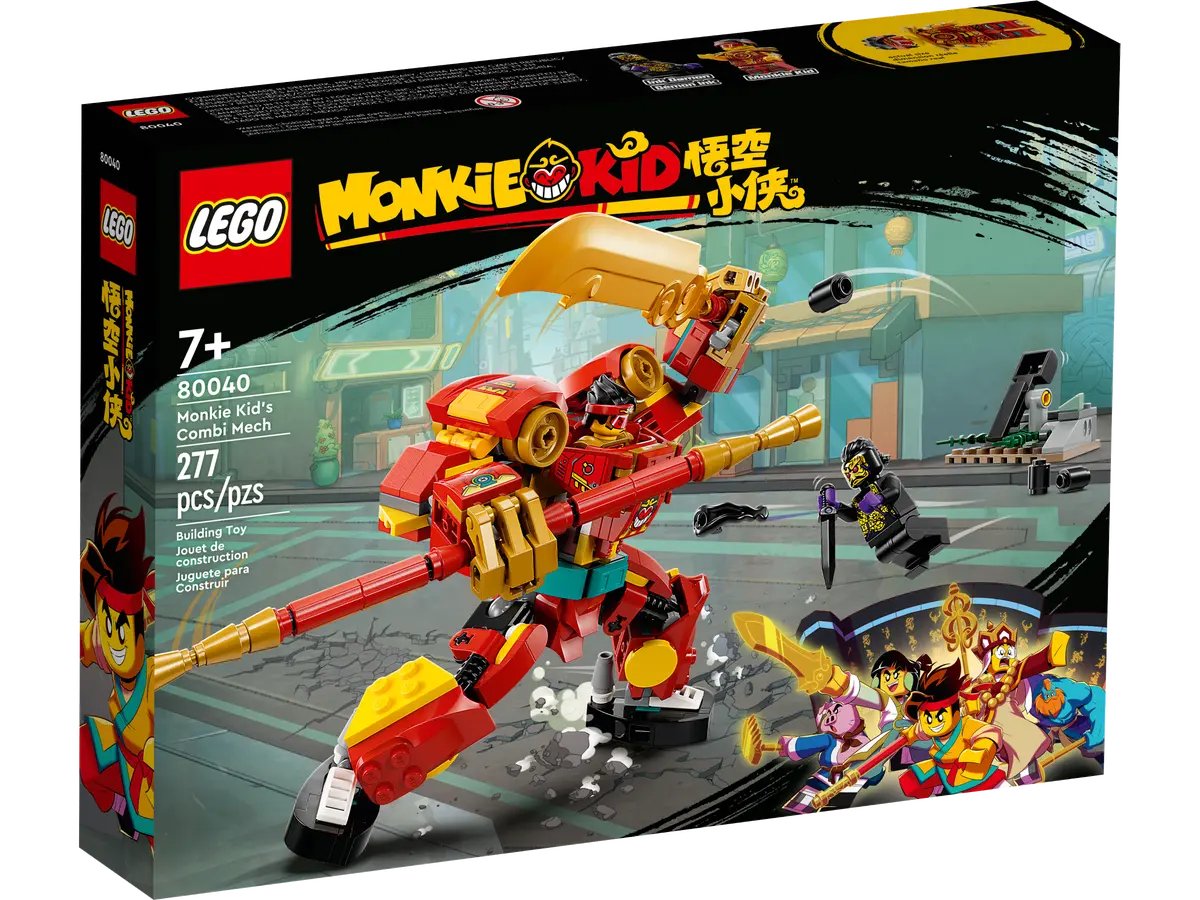 Lego Monkie Kid Combi Mech 80040, 277 pieces