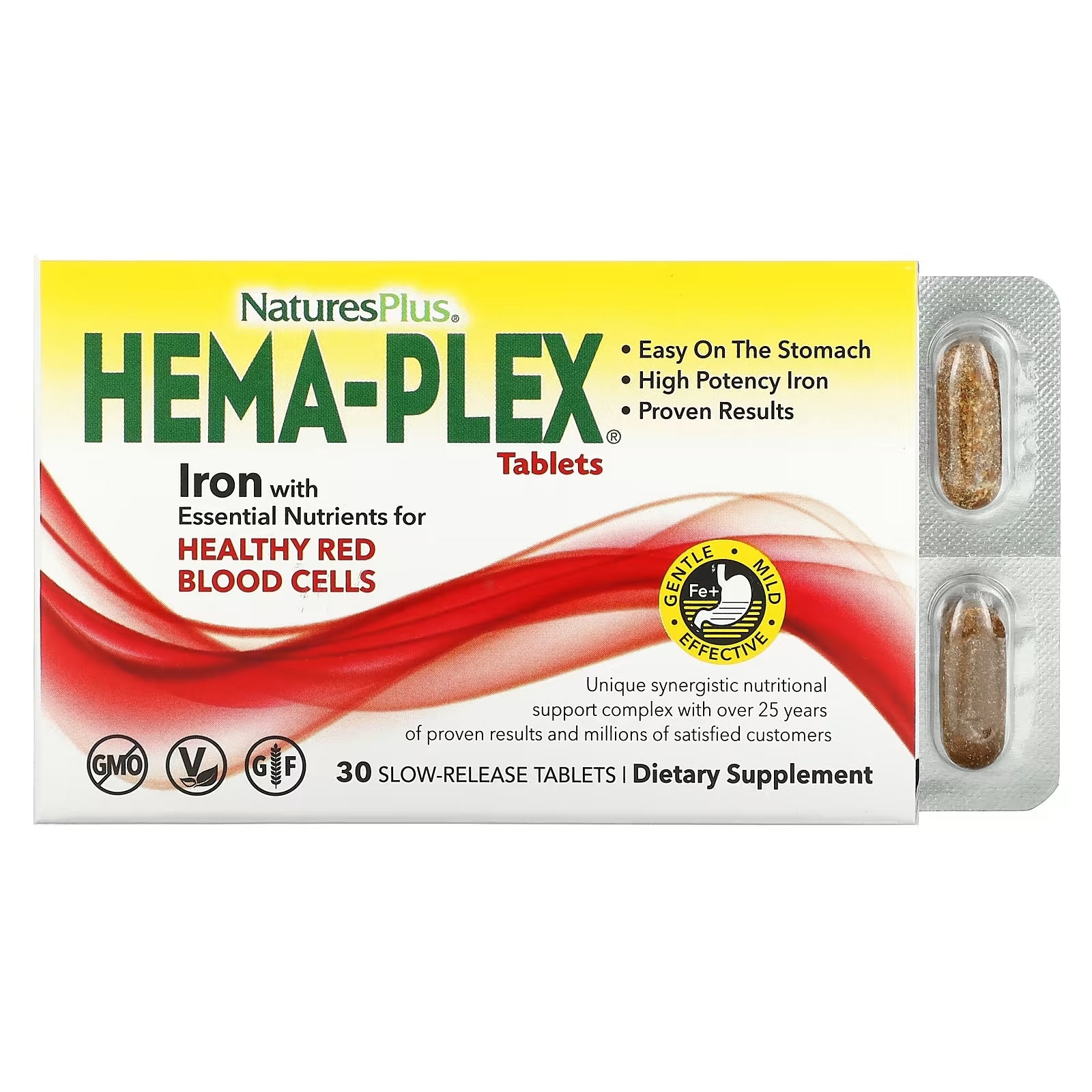 Hemaplex NaturesPlus, 30 tablets