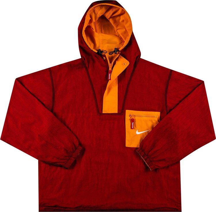 Supreme x Nike Jewel Reversible Ripstop Anorak 'Orange', red