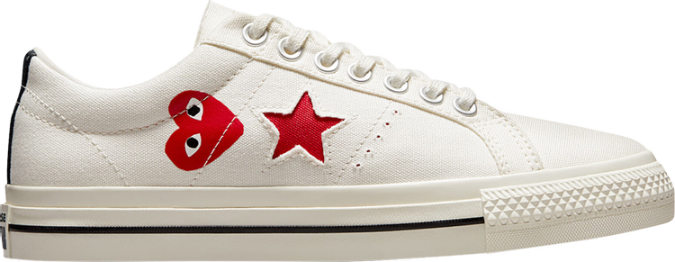 Converse sneakers Comme des Garçons Play x One Star Cloud Dancer, cream