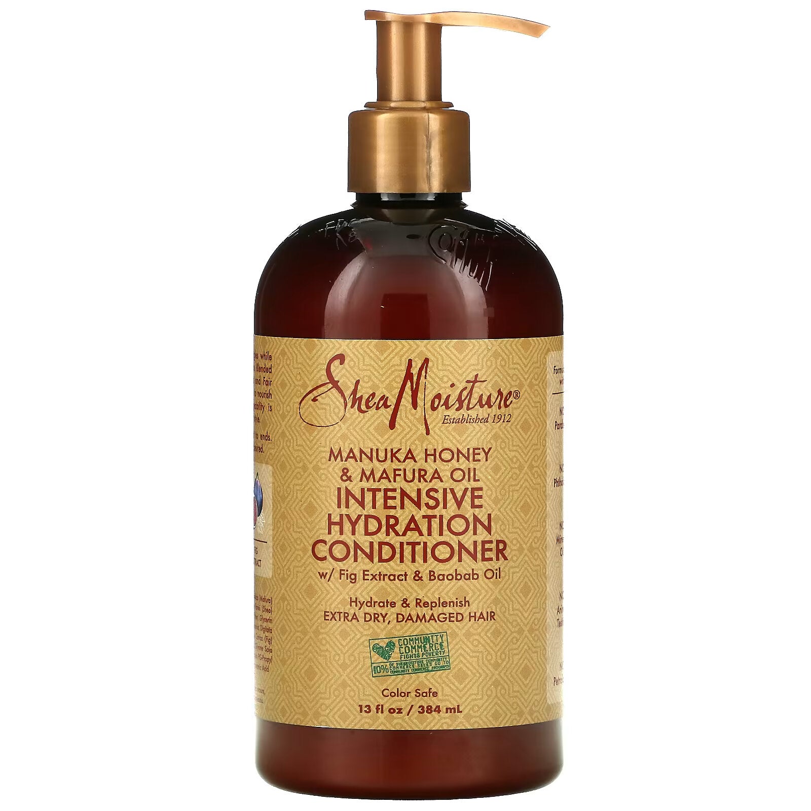 SheaMoisture, Intense Hydration Conditioner, Manuka Honey & Mafura Butter, 13 fl oz (384 ml)