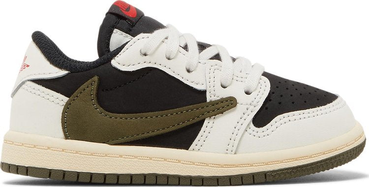 حذاء رياضي Travis Scott x Air Jordan 1 Low OG TD Olive باللون الأخضر