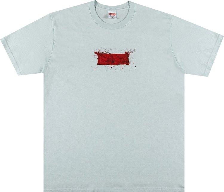 تي شيرت Supreme Ralph Steadman Box Logo "Pale Blue"، أزرق