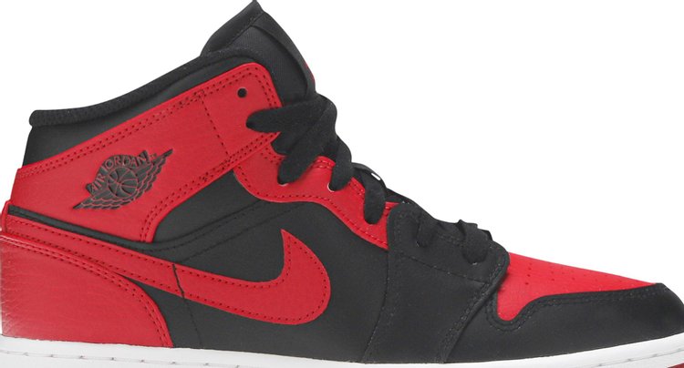 Air Jordan 1 Mid GS Banned Red