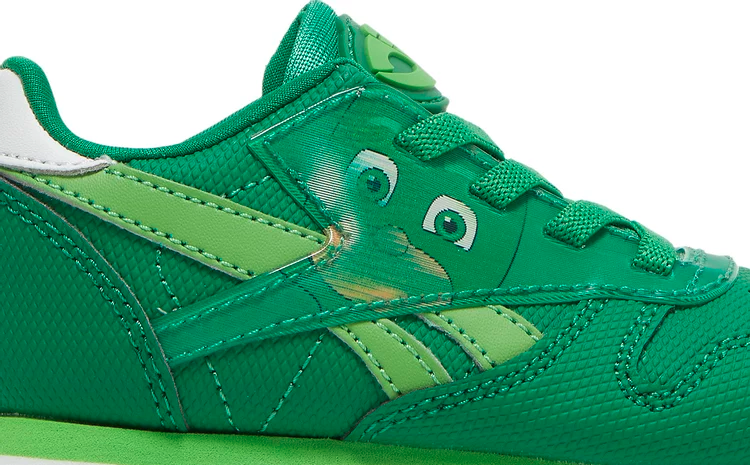 أحذية رياضية PJ Masks x Classic Leather للأطفال الصغار من Reebok باللون الأخضر