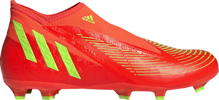 حذاء Adidas Predator Edge.3 FG بدون أربطة 'Game Data Pack' باللون الأحمر