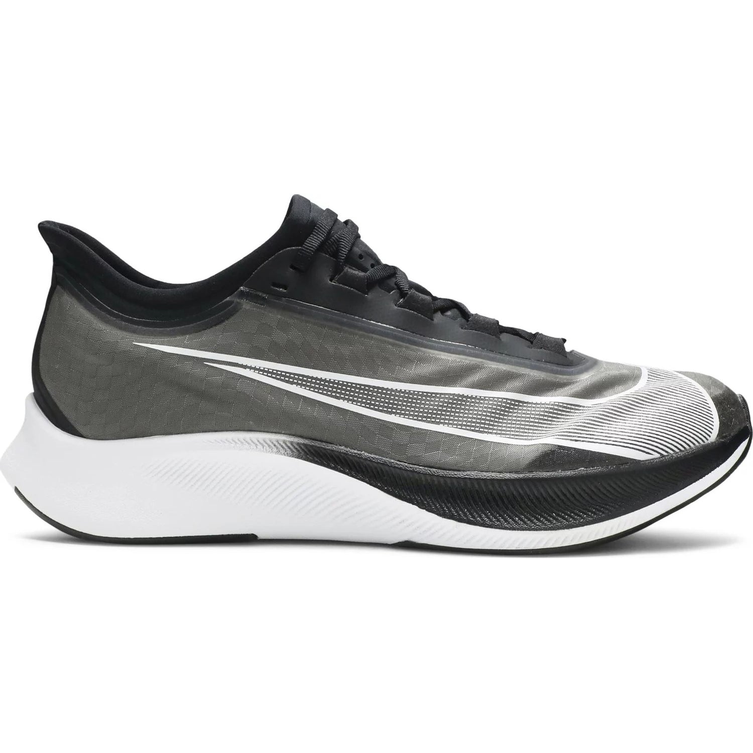 حذاء رياضي Nike Zoom Fly 3، أسود/متعدد الألوان