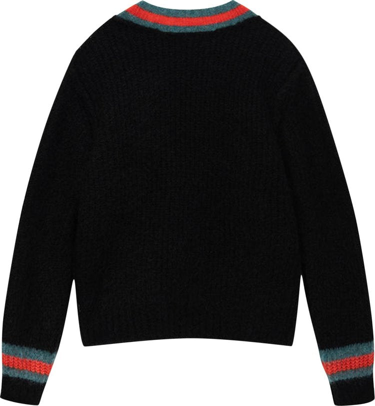 Stussy Mohair Tennis Sweater 'Black', black