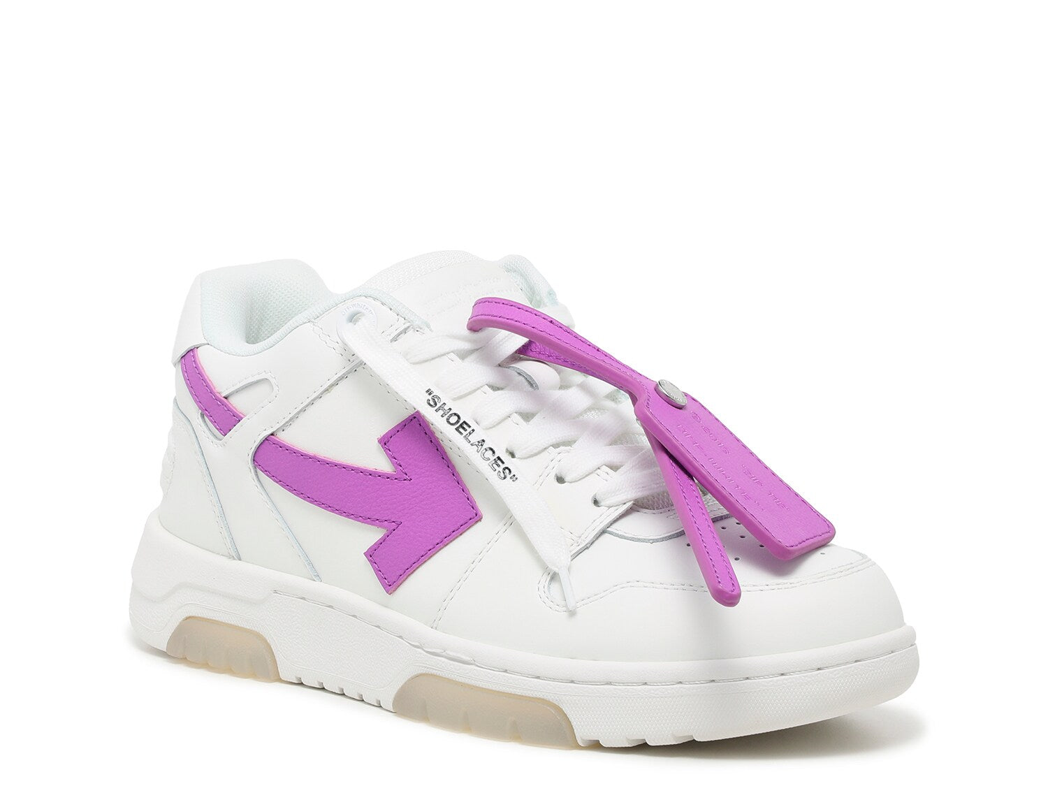 Women's sneakers Off-White Out of Office, white / purple