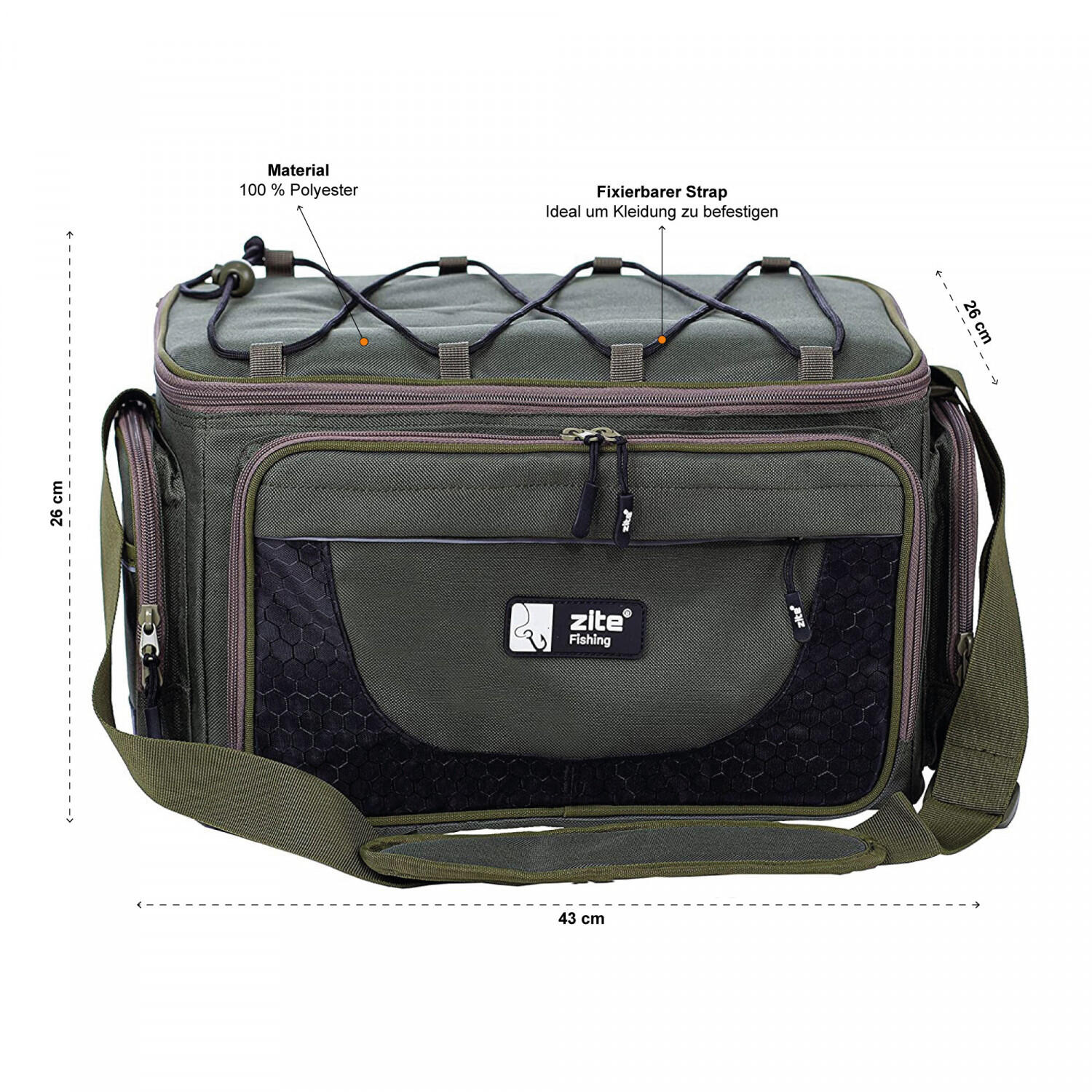 Shoulder/waist fishing bag 500 12 l CAPERLAN