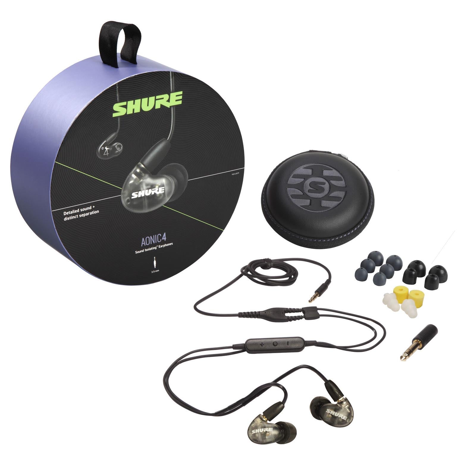 سماعات أذن Shure Aonic 4، لون أسود