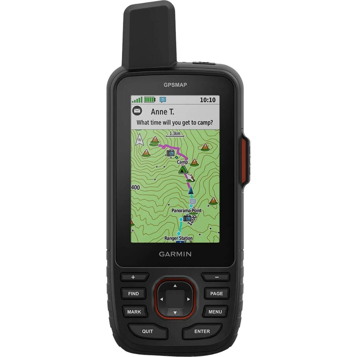 جهاز الملاحة Garmin GPSMAP 67i، أسود/أحمر