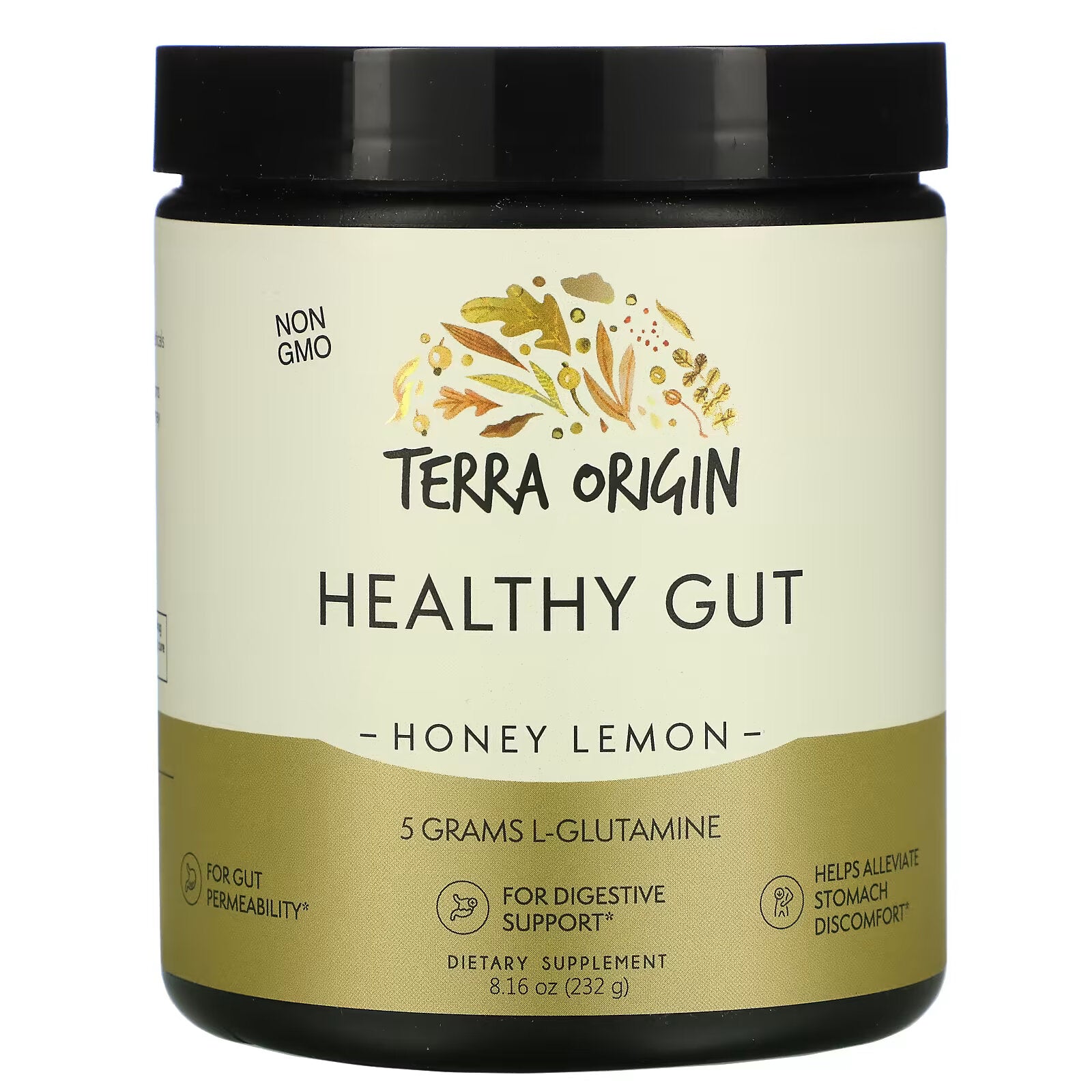 Terra Origin, Gut Health Supplement, Honey Lemon, 8.16 oz (232 g)