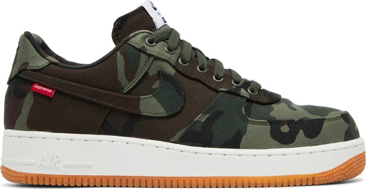 حذاء Nike Supreme x Air Force 1 Low Premium '08 NRG 'Camo'، بني