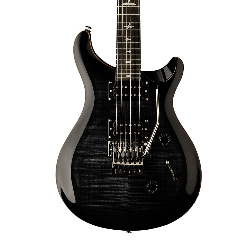 PRS SE Custom 24 Floyd Carve Top Charcoal Burst with Carry Bag