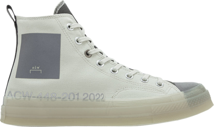 Converse A-Cold-Wall* x Chuck 70 High Silver Birch Sneakers, White